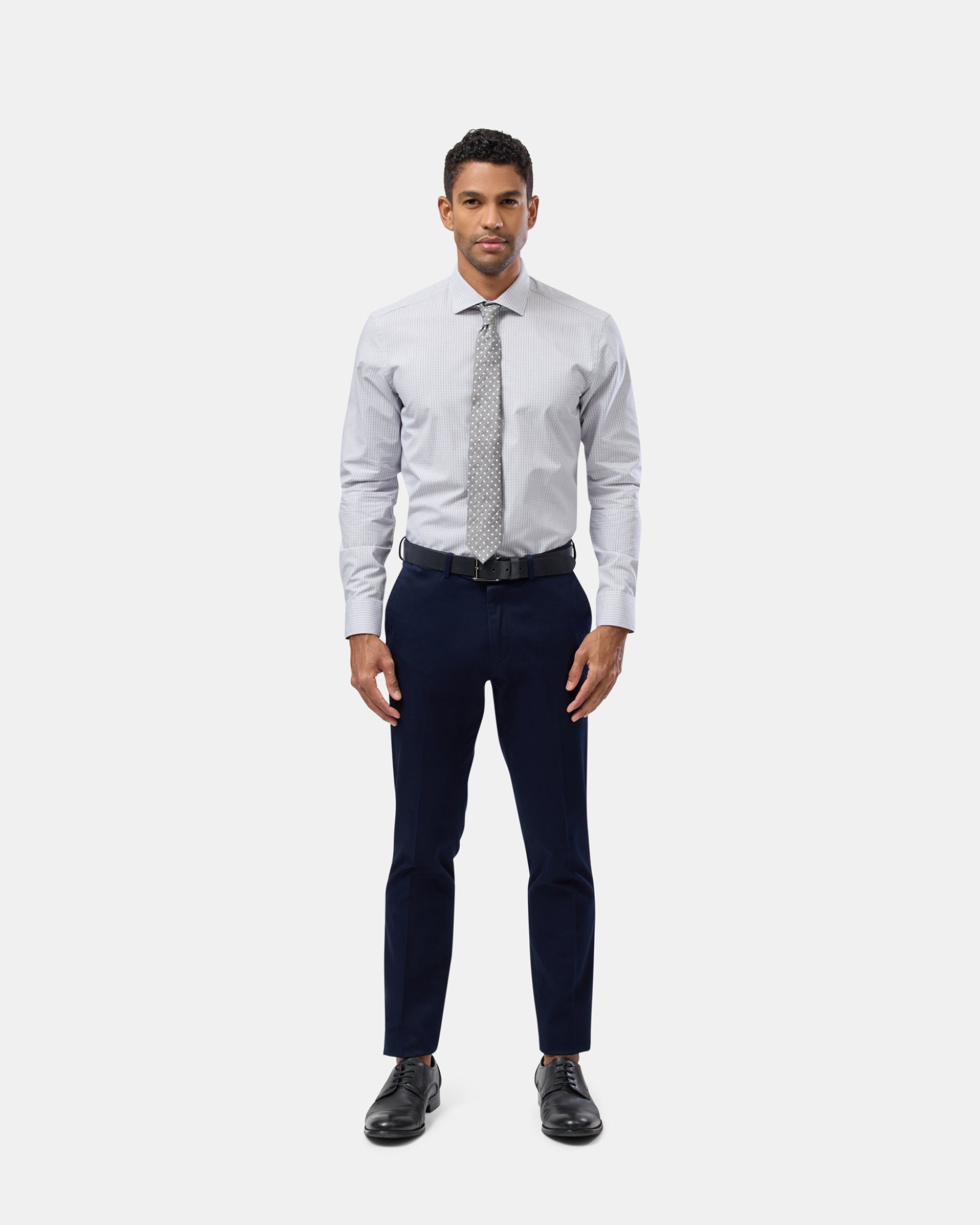 Check Reg Fit Business Shirt