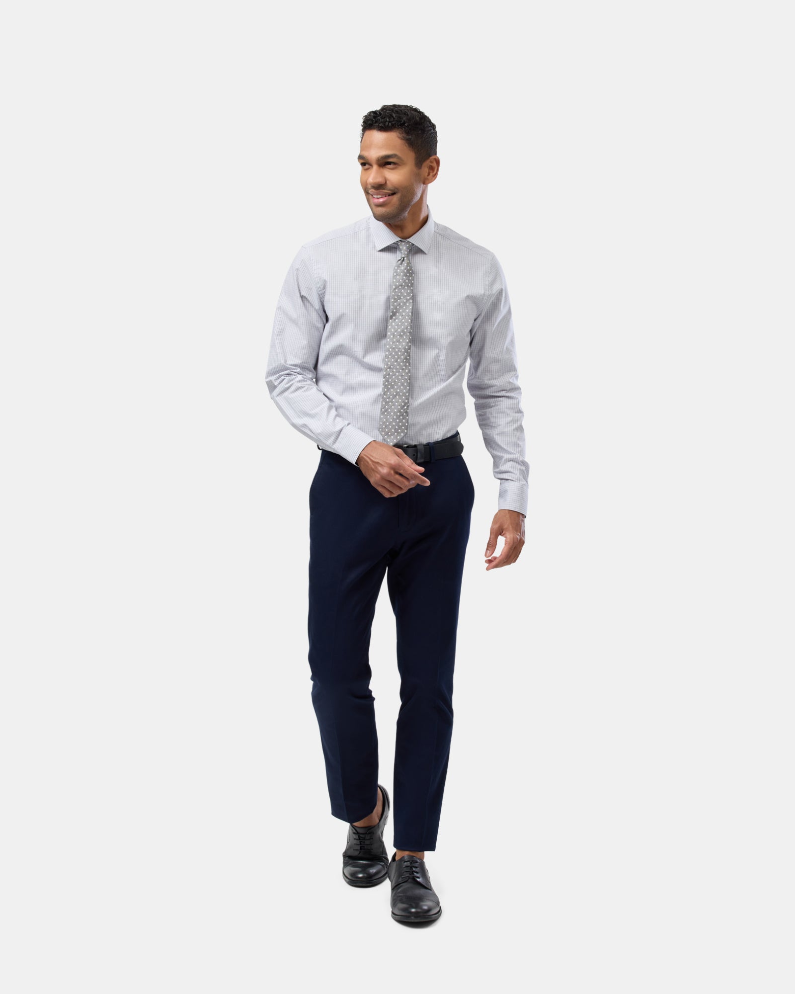 Check Reg Fit Business Shirt