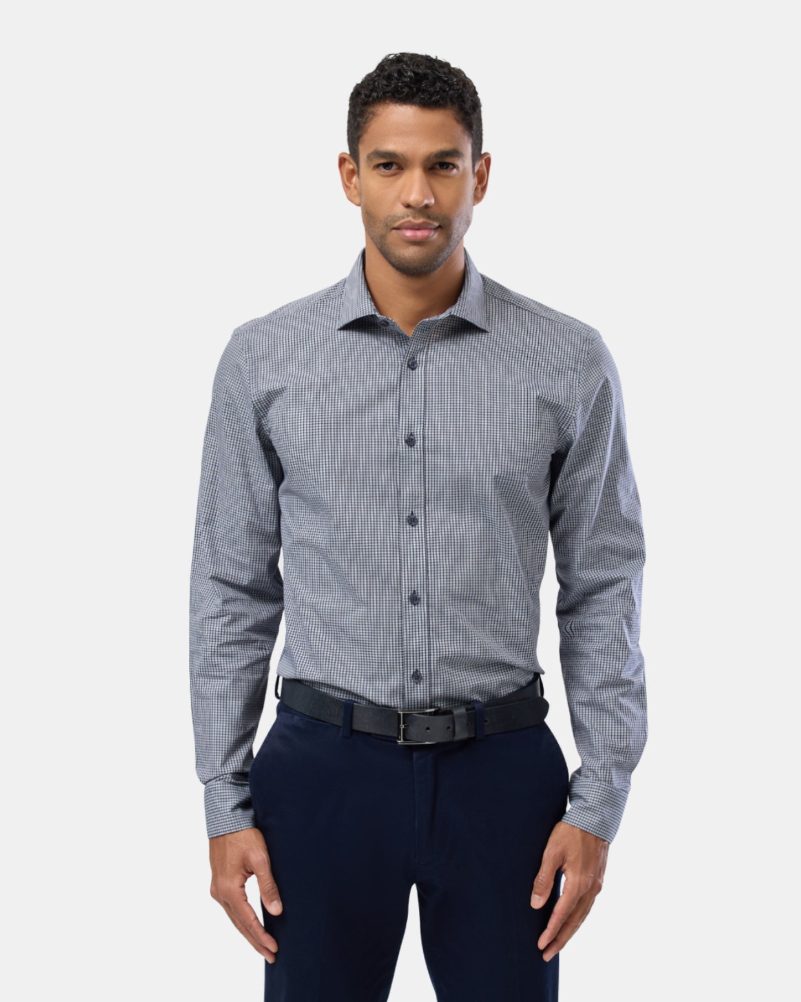 Check Reg Fit Business Shirt