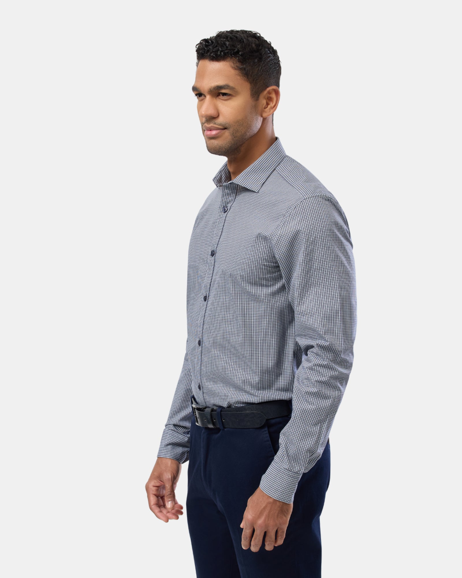 Check Reg Fit Business Shirt