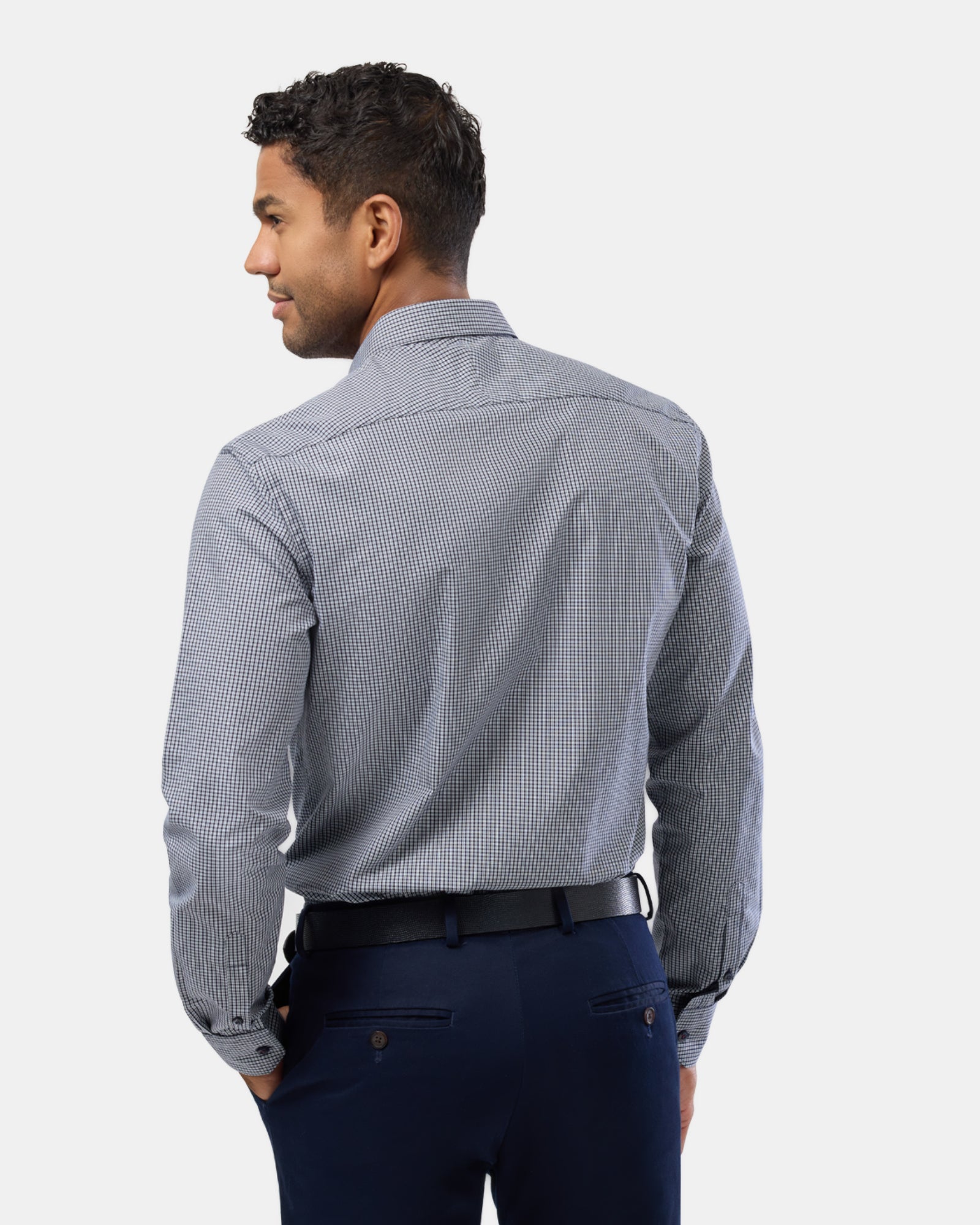 Check Reg Fit Business Shirt