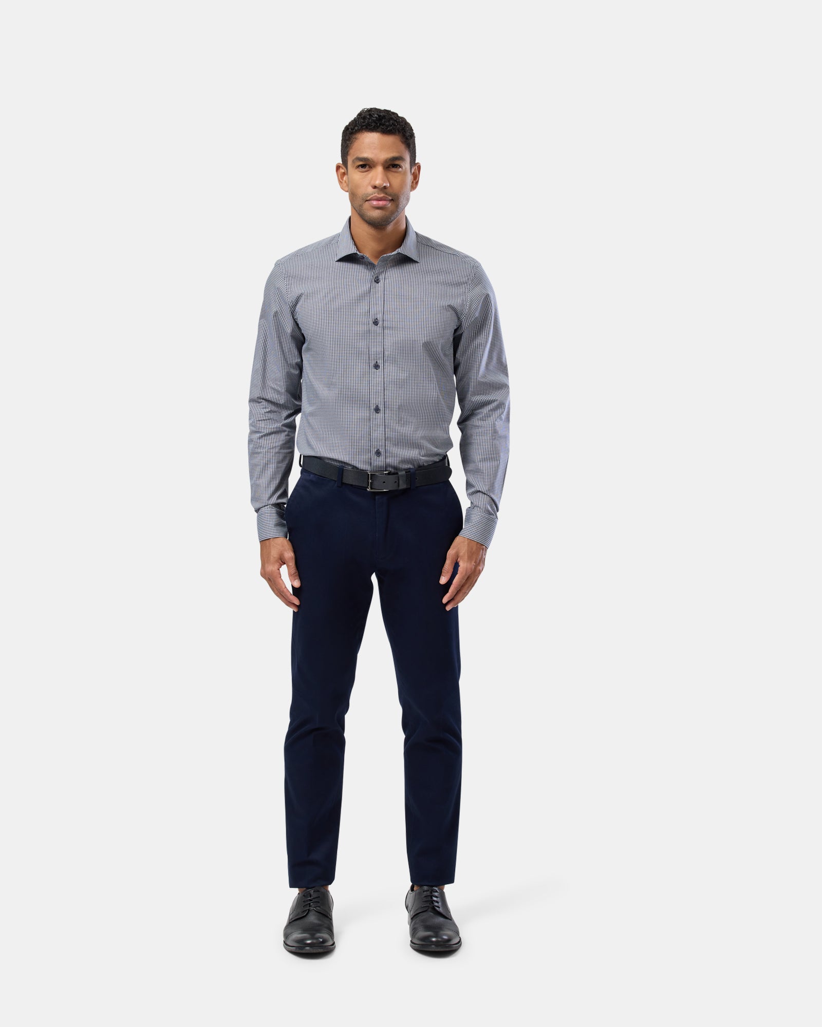 Check Reg Fit Business Shirt