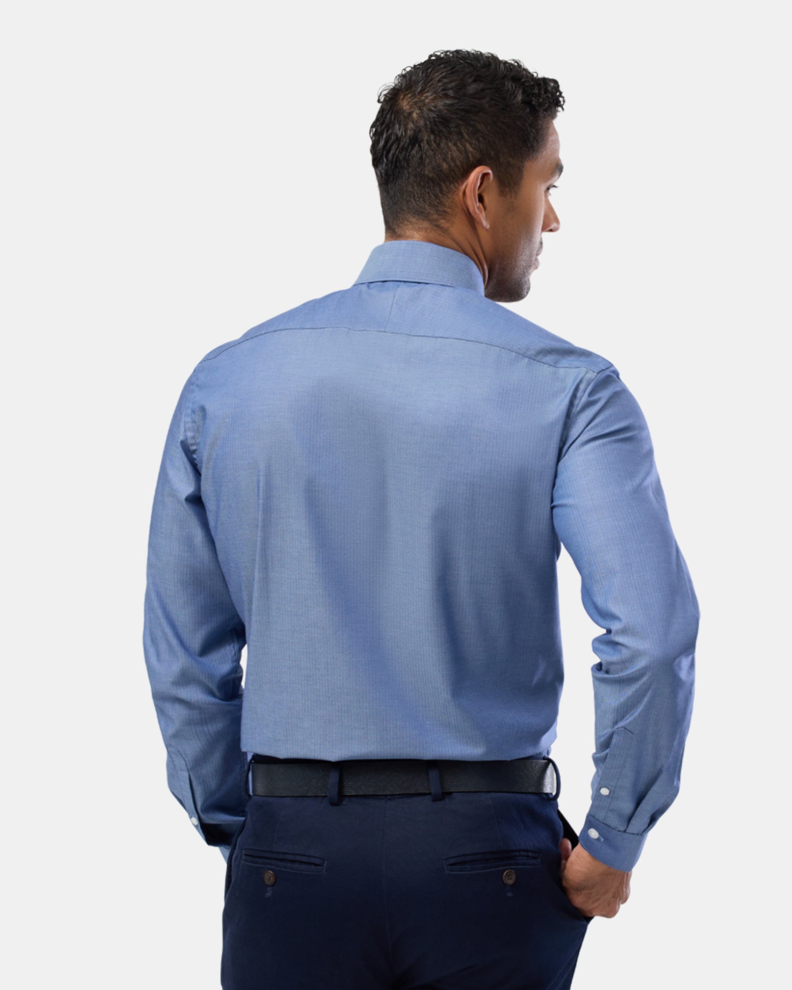 Herringbone Reg Fit Business Shirt