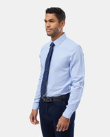 Textured Plain Slim Fit Dress Shirt