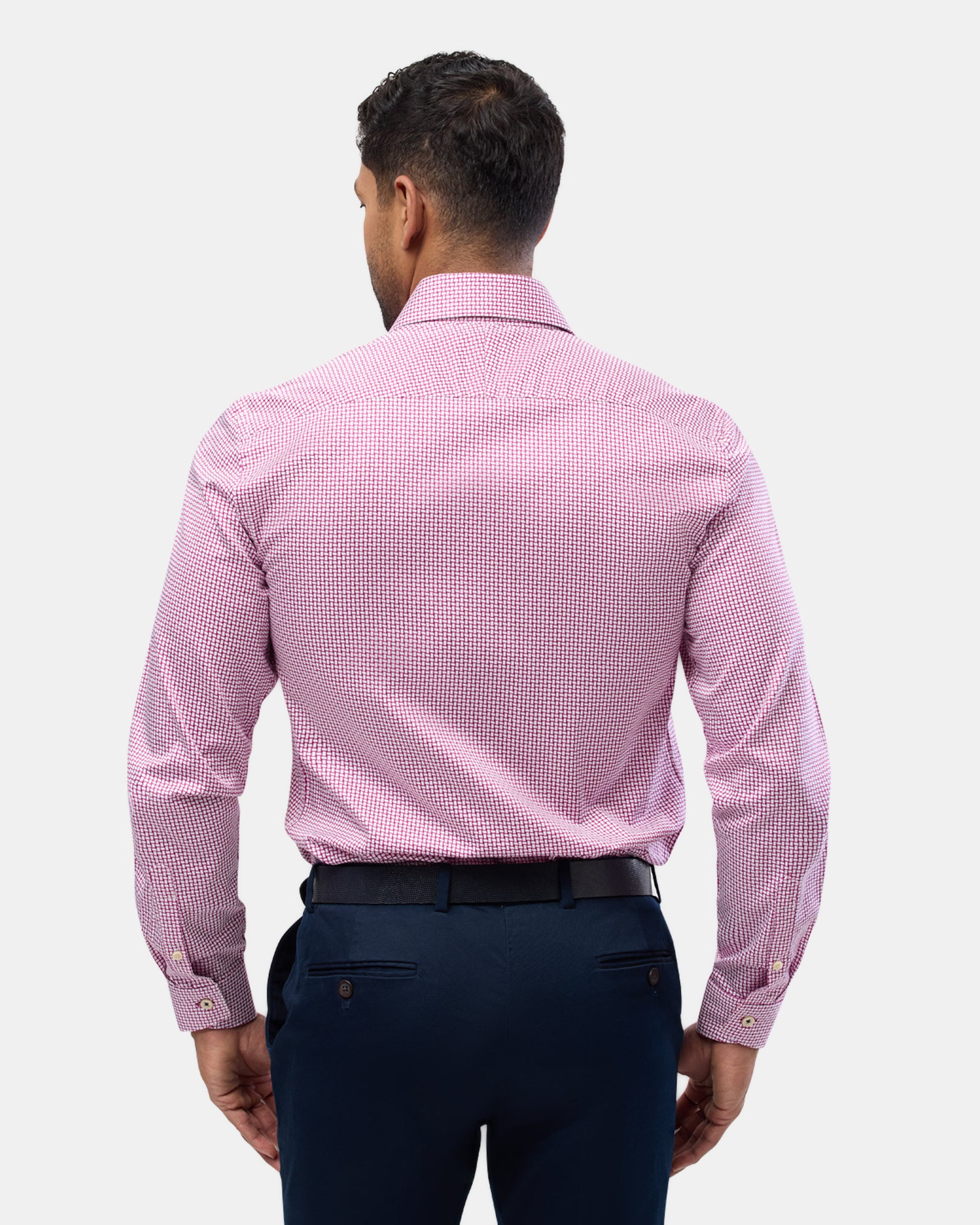 LUXE PRINT SLIM FIT BUSINESS SHIRT