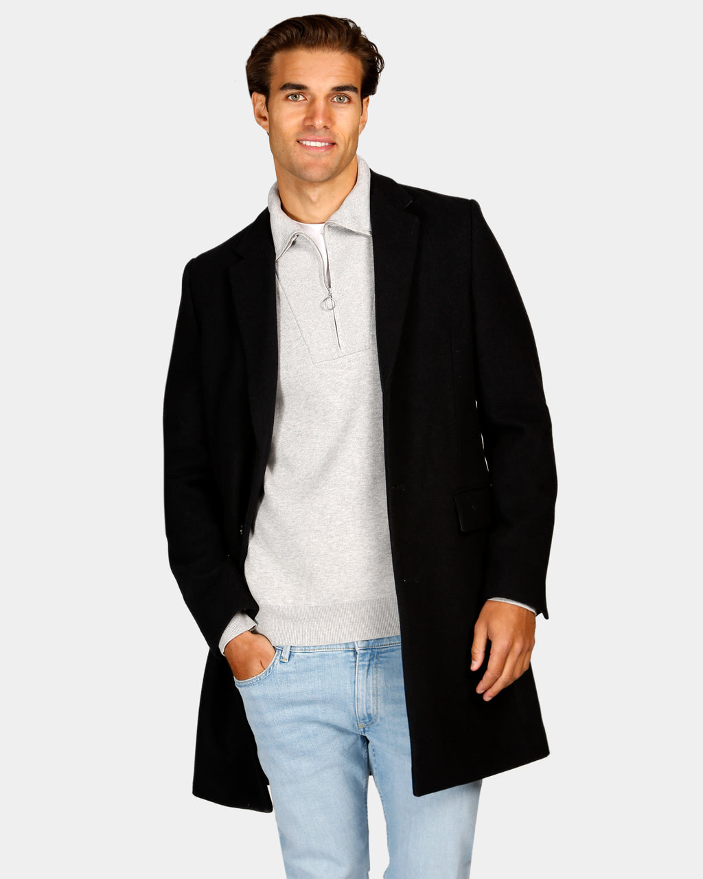 Wool Blend Overcoat Brooksfield Australia