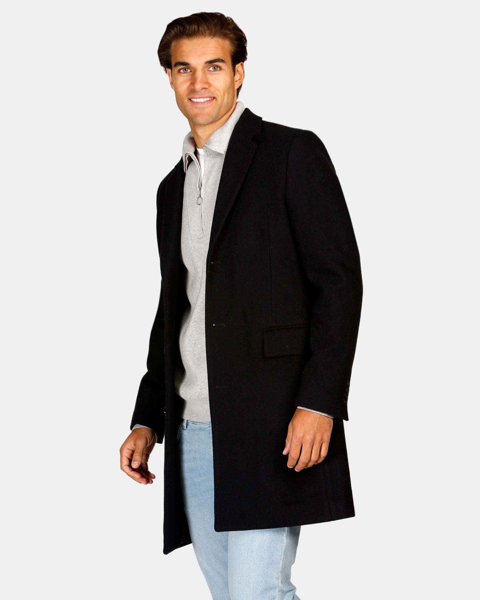 Wool Blend Overcoat